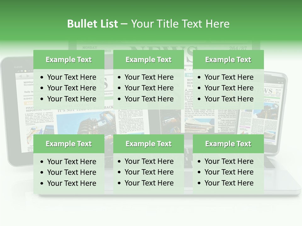Tablet Digital Data PowerPoint Template