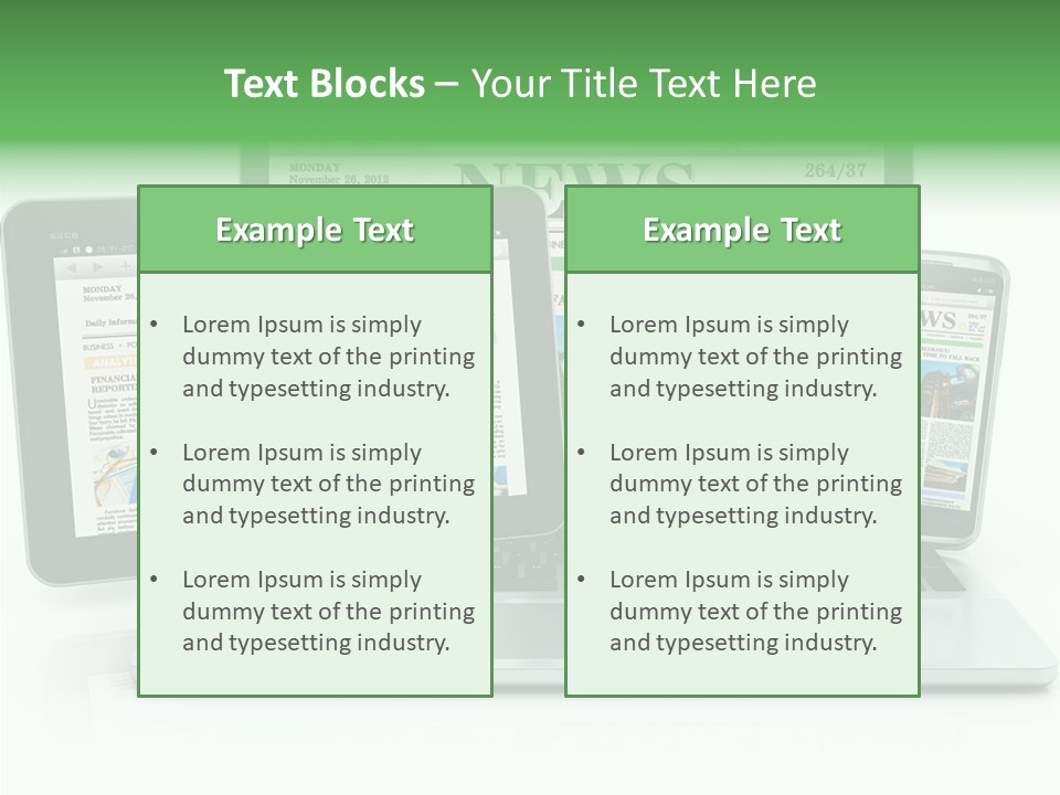 Tablet Digital Data PowerPoint Template