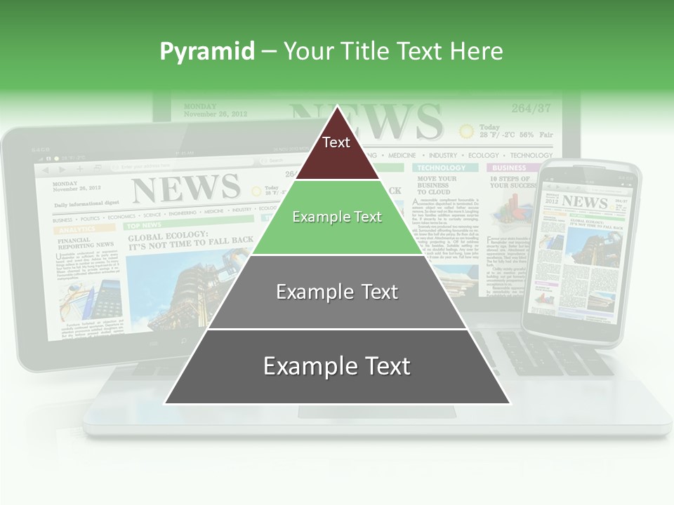 Tablet Digital Data PowerPoint Template