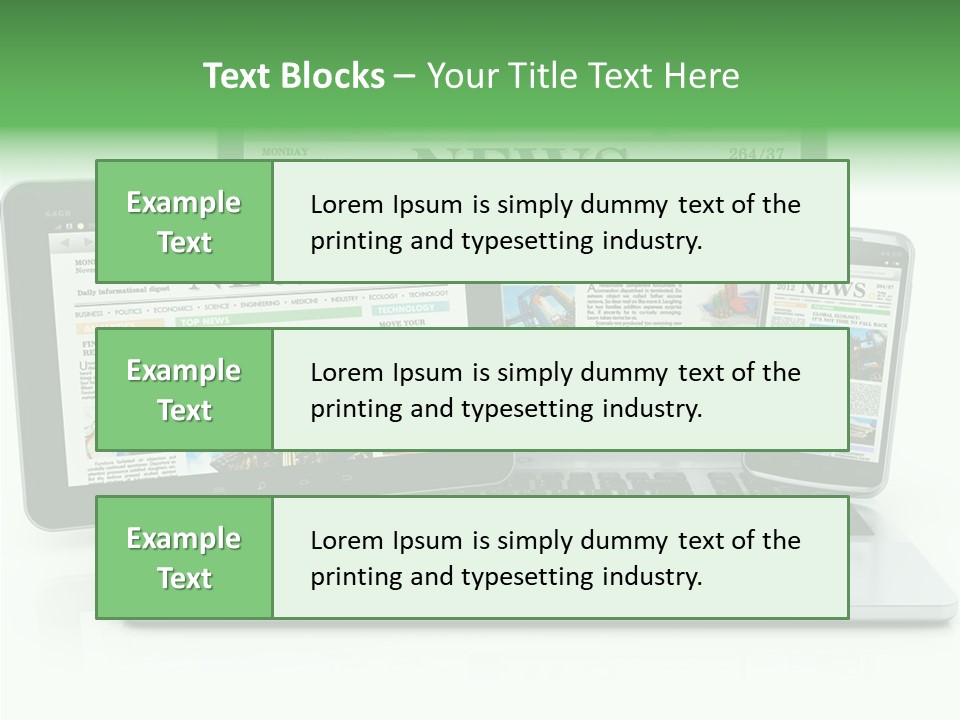 Tablet Digital Data PowerPoint Template