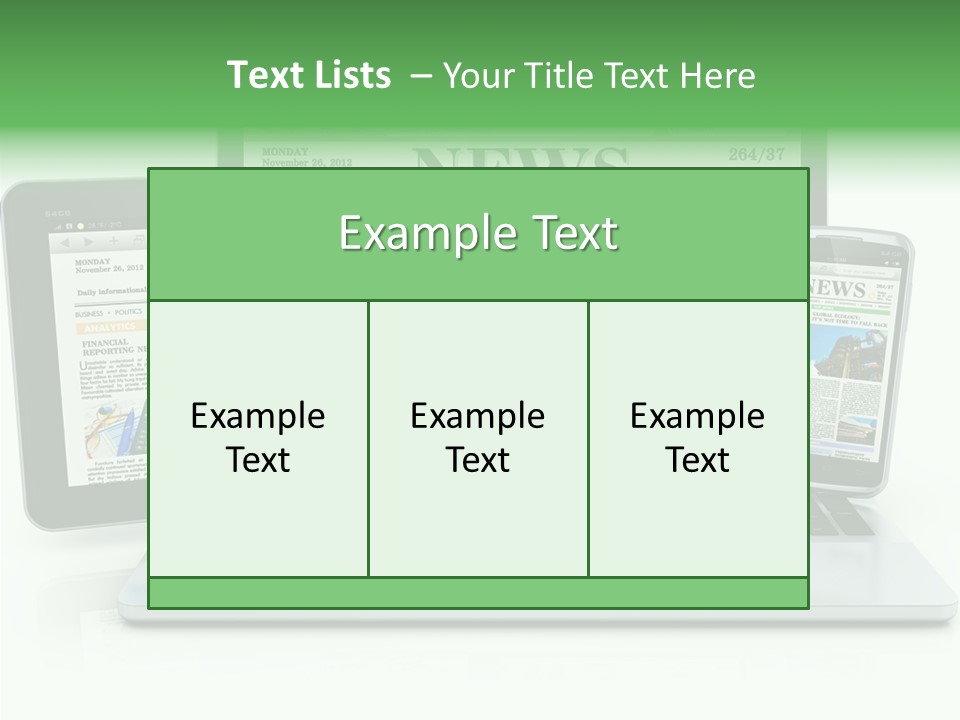 Tablet Digital Data PowerPoint Template