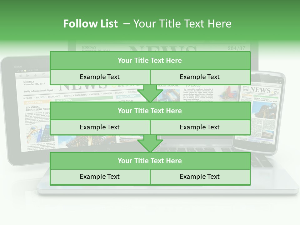 Tablet Digital Data PowerPoint Template