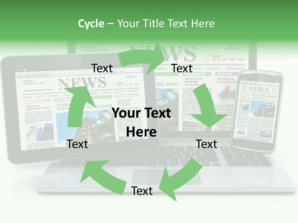 Tablet Digital Data PowerPoint Template