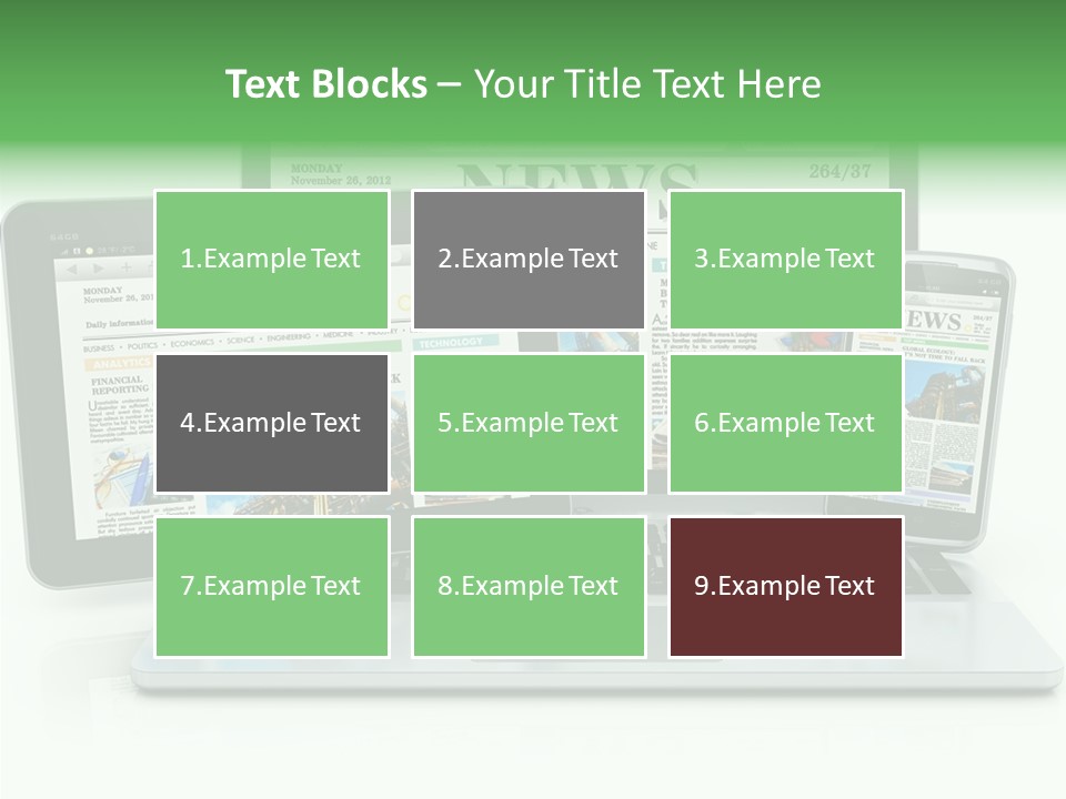 Tablet Digital Data PowerPoint Template