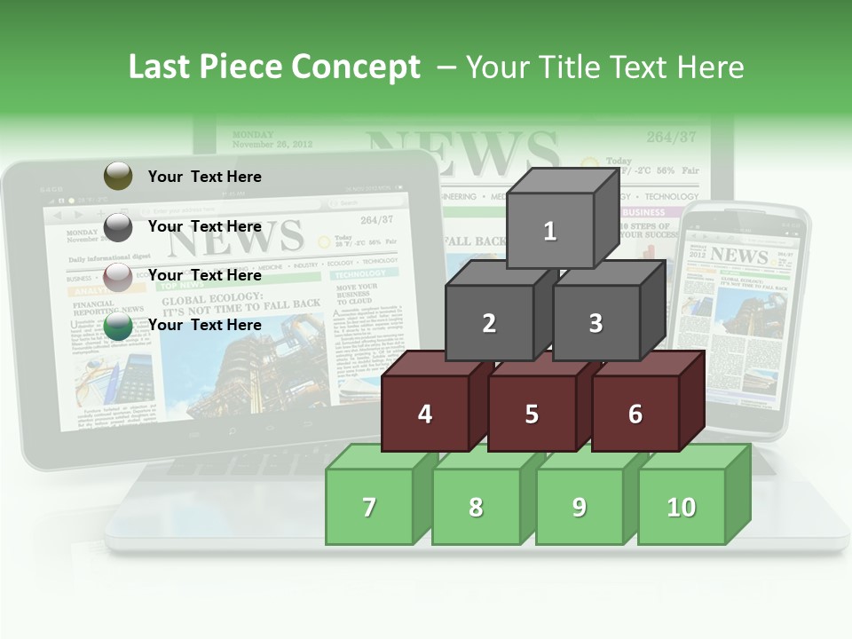 Tablet Digital Data PowerPoint Template