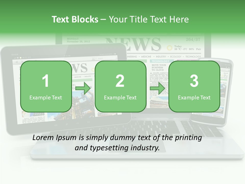 Tablet Digital Data PowerPoint Template