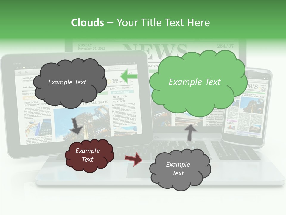 Tablet Digital Data PowerPoint Template