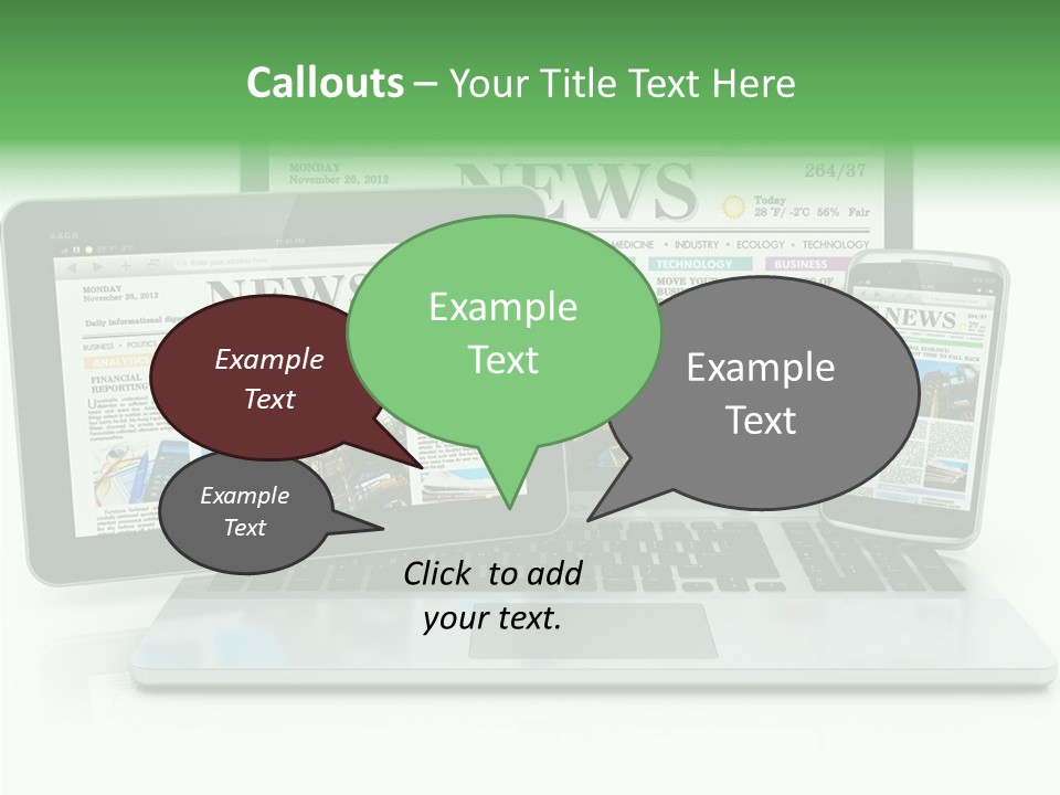 Tablet Digital Data PowerPoint Template