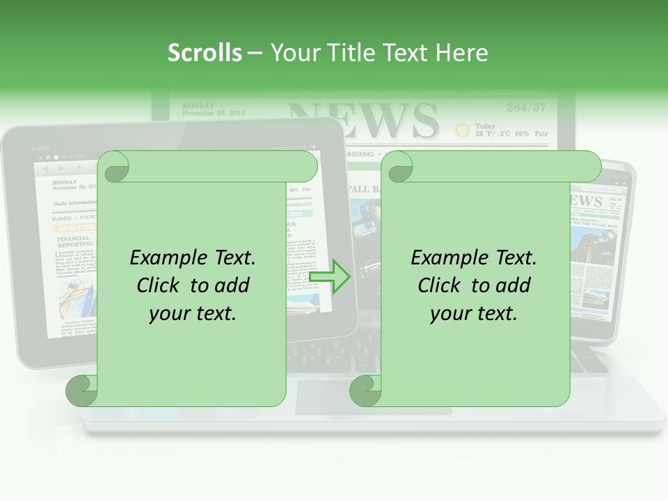 Tablet Digital Data PowerPoint Template
