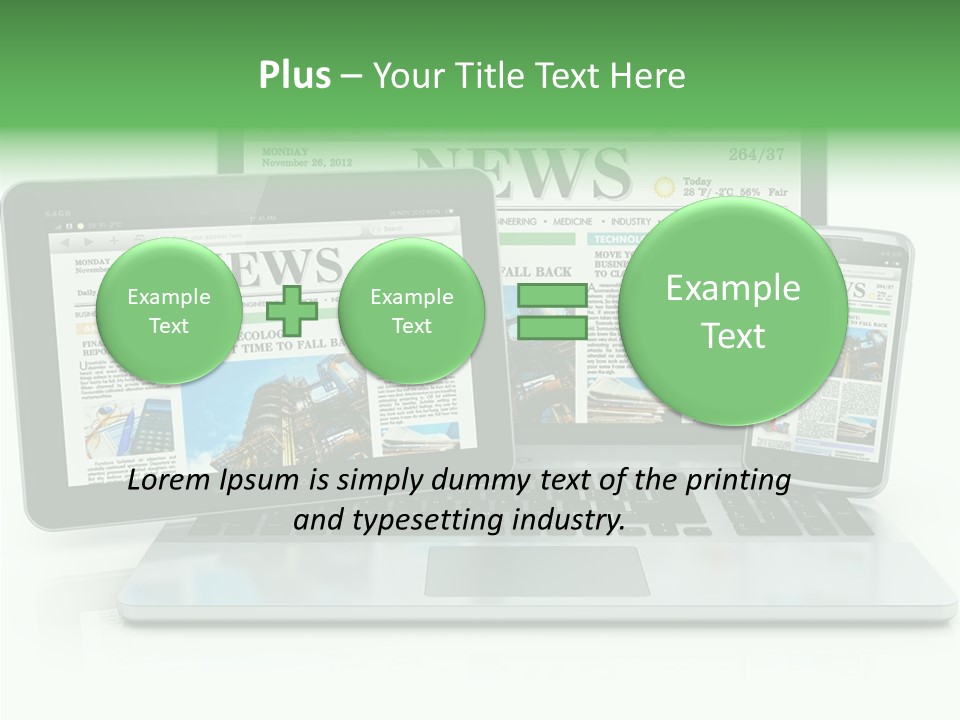 Tablet Digital Data PowerPoint Template