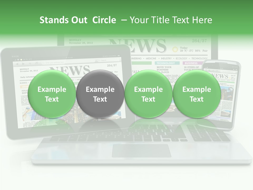 Tablet Digital Data PowerPoint Template