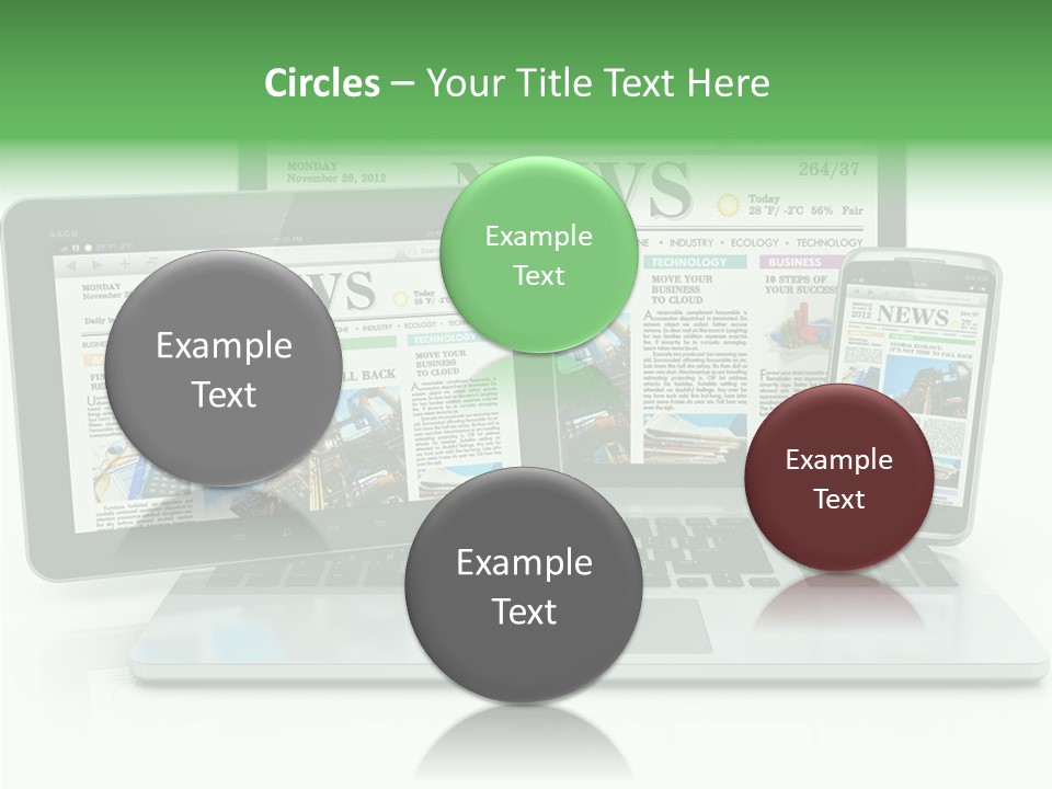 Tablet Digital Data PowerPoint Template