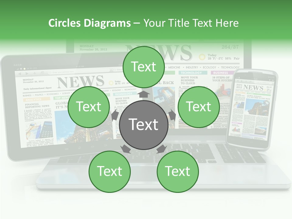 Tablet Digital Data PowerPoint Template