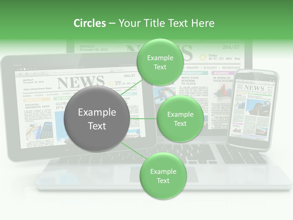 Tablet Digital Data PowerPoint Template