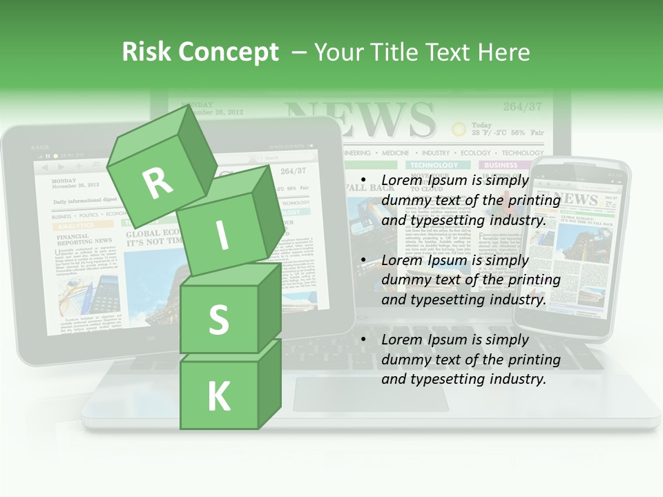 Tablet Digital Data PowerPoint Template