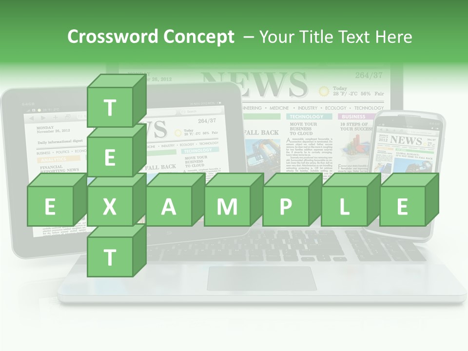 Tablet Digital Data PowerPoint Template