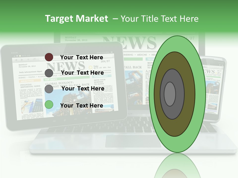 Tablet Digital Data PowerPoint Template