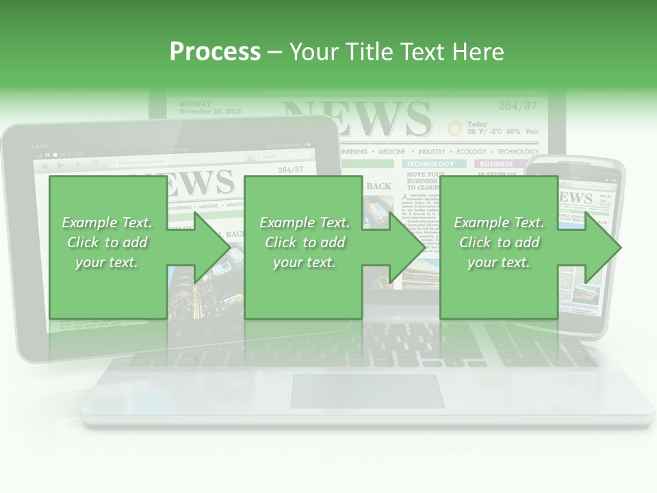 Tablet Digital Data PowerPoint Template