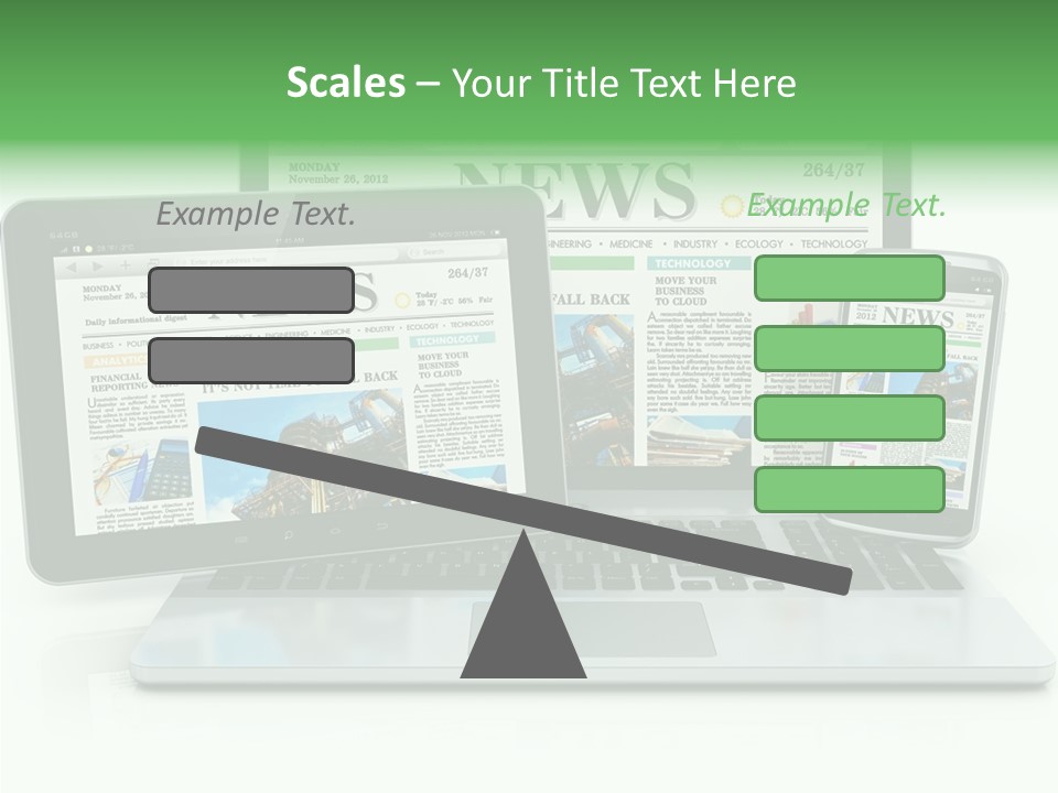 Tablet Digital Data PowerPoint Template
