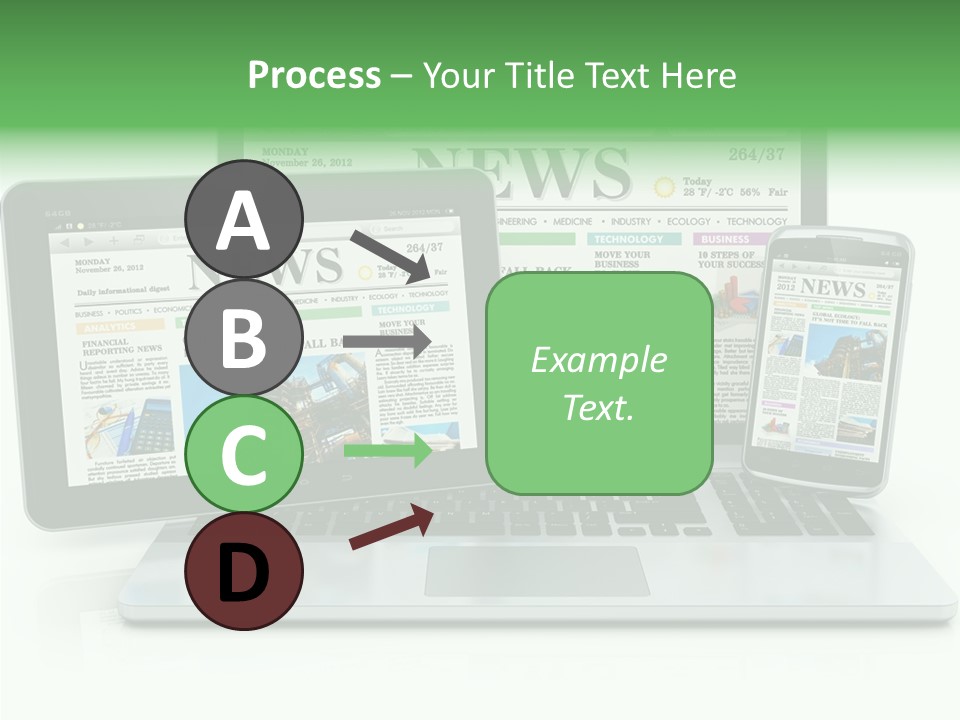 Tablet Digital Data PowerPoint Template
