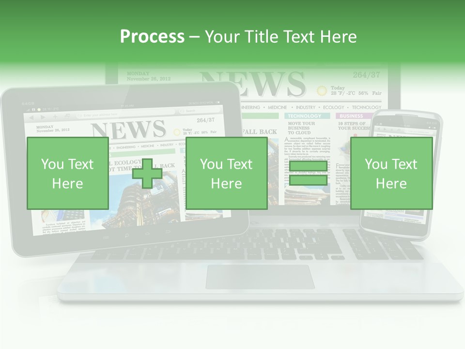 Tablet Digital Data PowerPoint Template