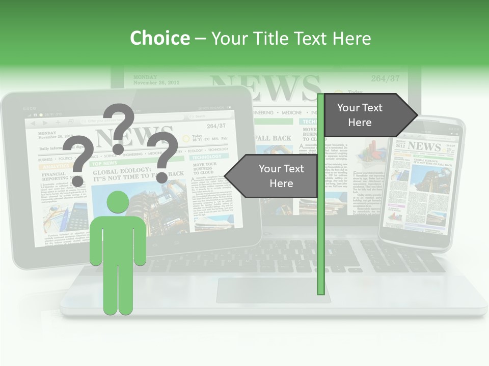 Tablet Digital Data PowerPoint Template