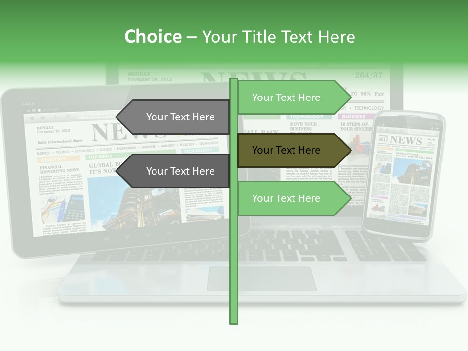 Tablet Digital Data PowerPoint Template