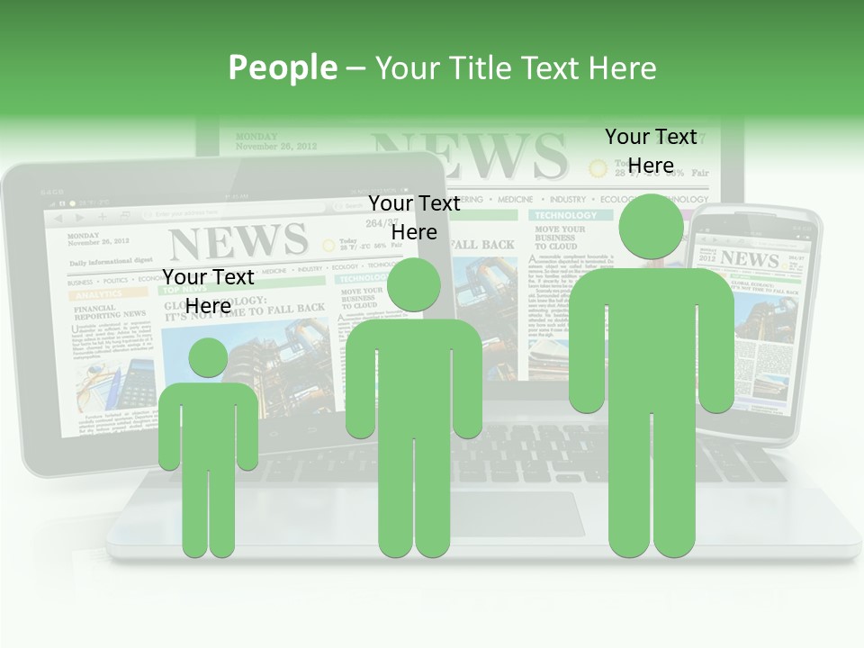 Tablet Digital Data PowerPoint Template