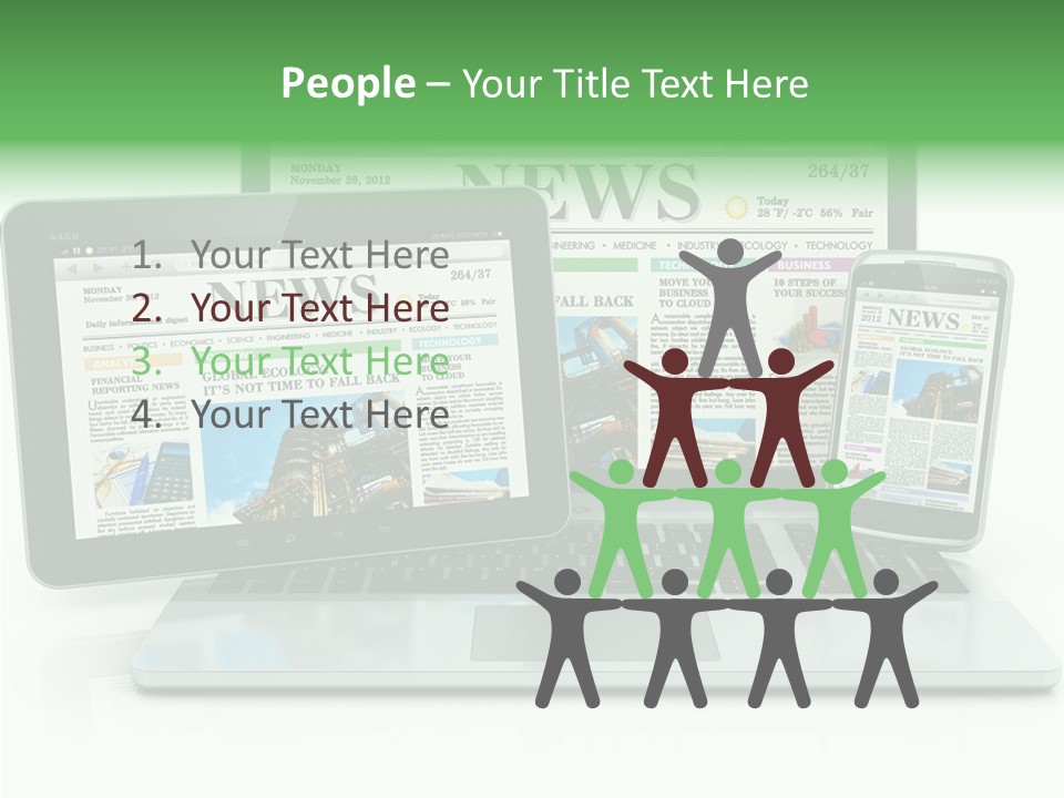 Tablet Digital Data PowerPoint Template