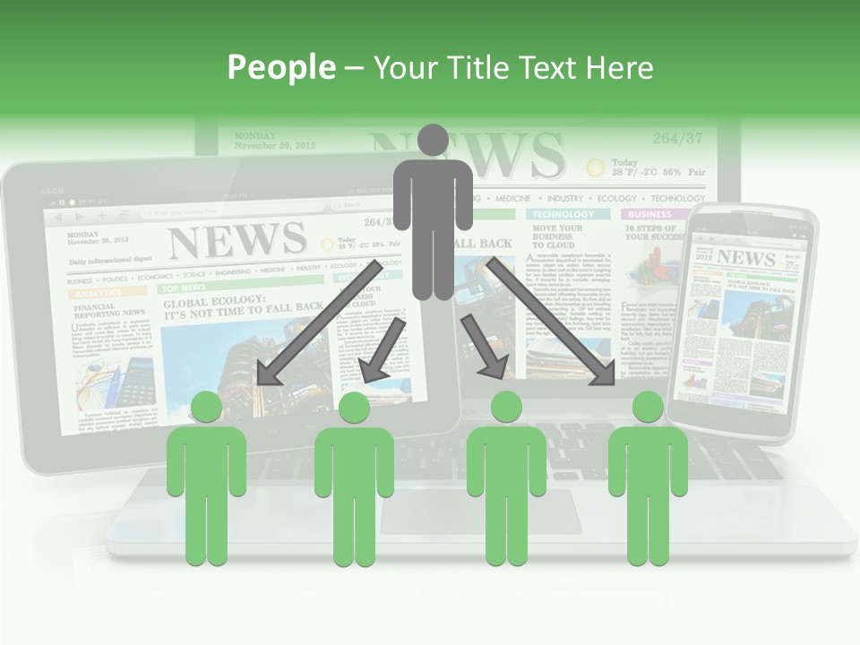 Tablet Digital Data PowerPoint Template