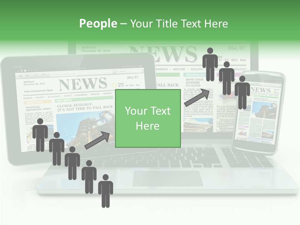 Tablet Digital Data PowerPoint Template