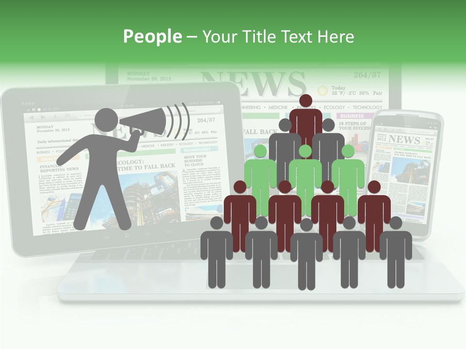 Tablet Digital Data PowerPoint Template