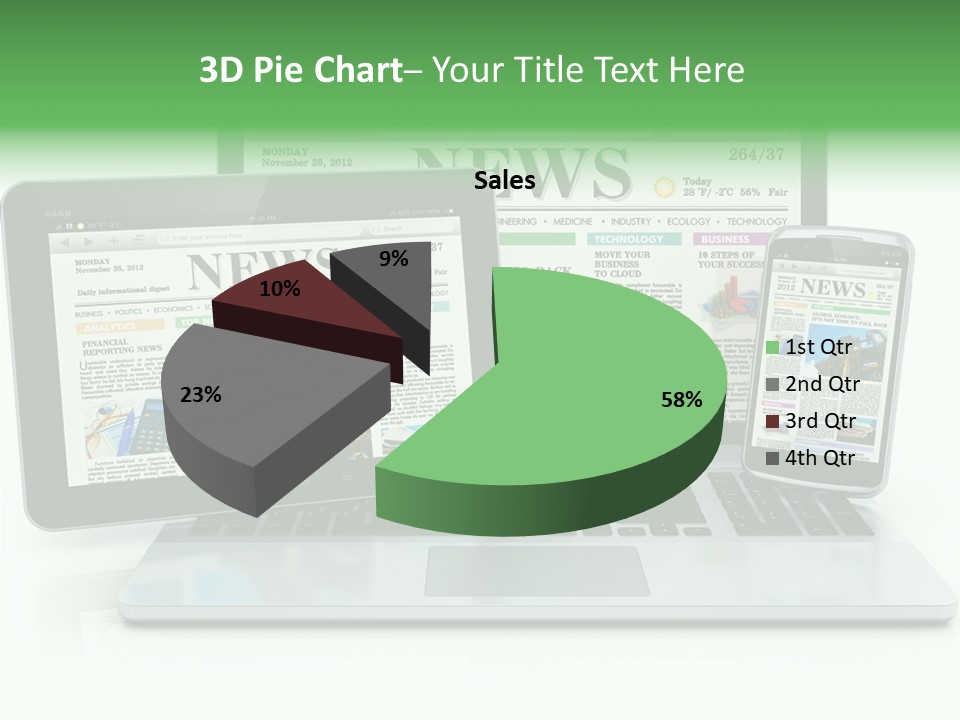 Tablet Digital Data PowerPoint Template