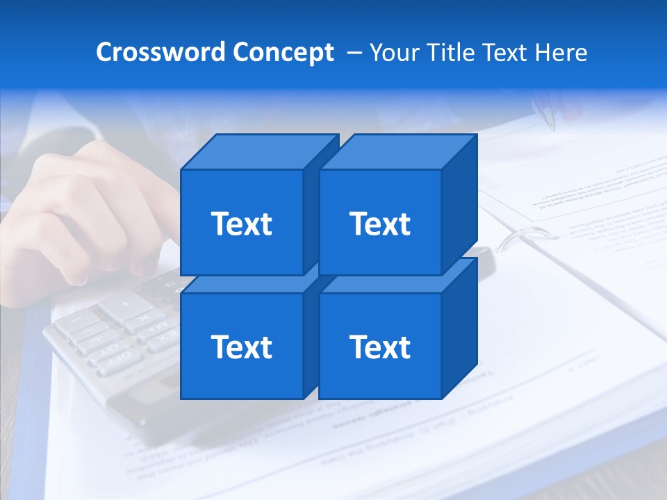 One Desk Employee PowerPoint Template