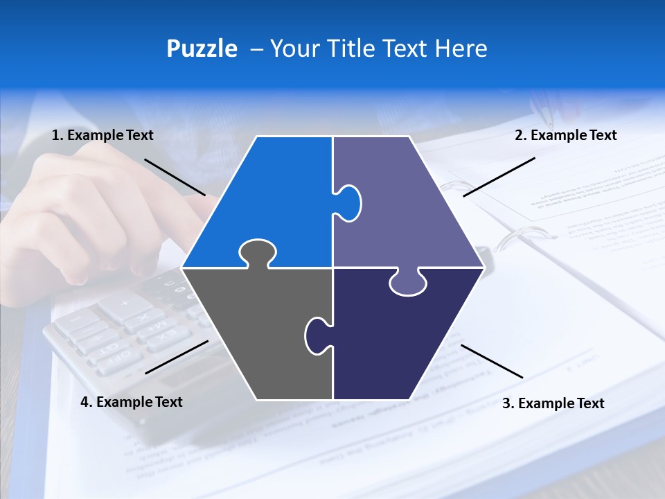 One Desk Employee PowerPoint Template