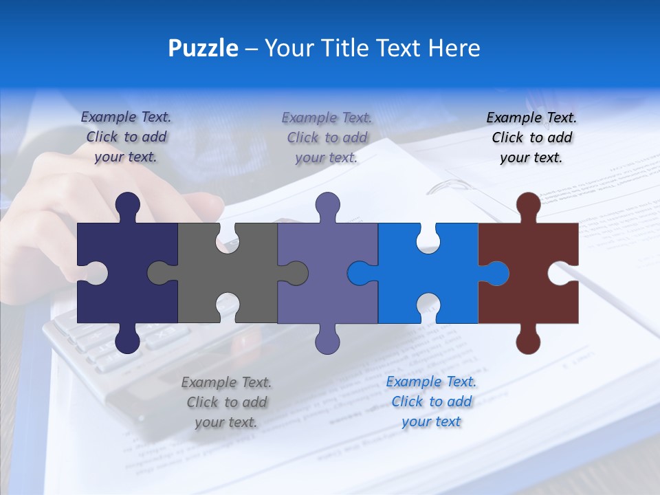 One Desk Employee PowerPoint Template