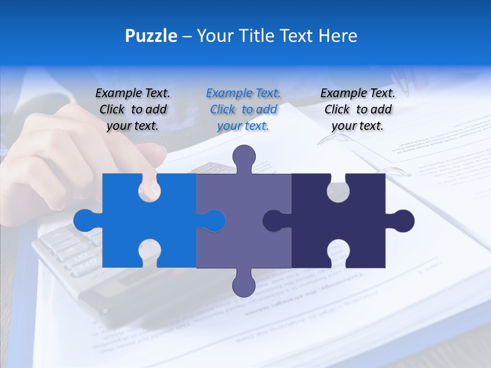 One Desk Employee PowerPoint Template