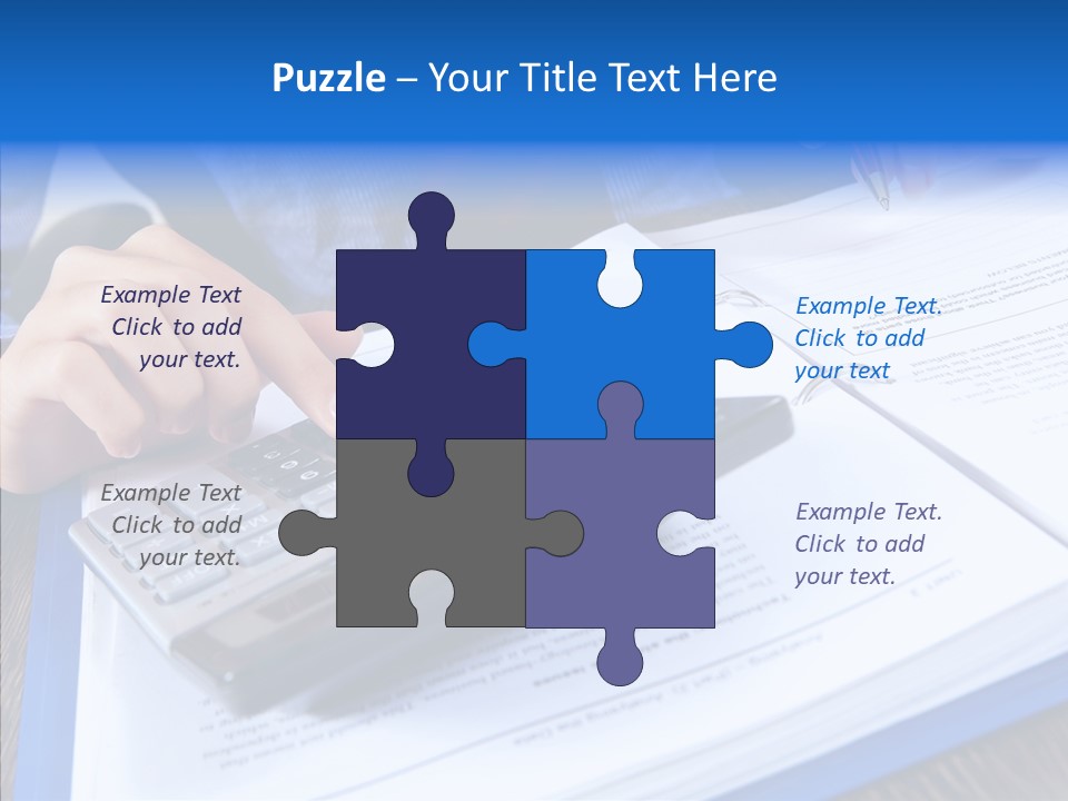 One Desk Employee PowerPoint Template