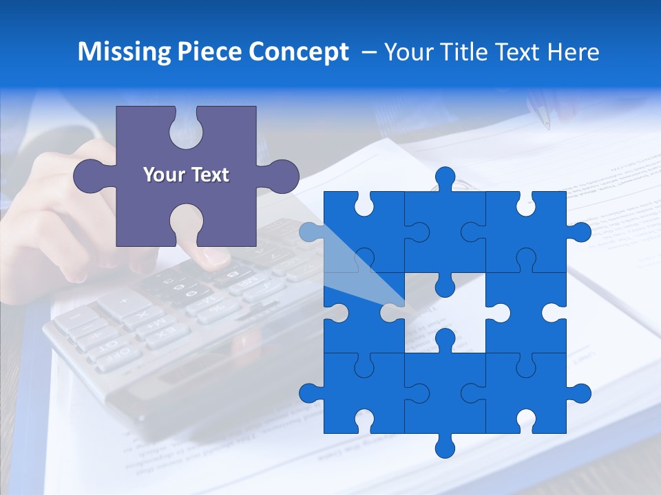 One Desk Employee PowerPoint Template