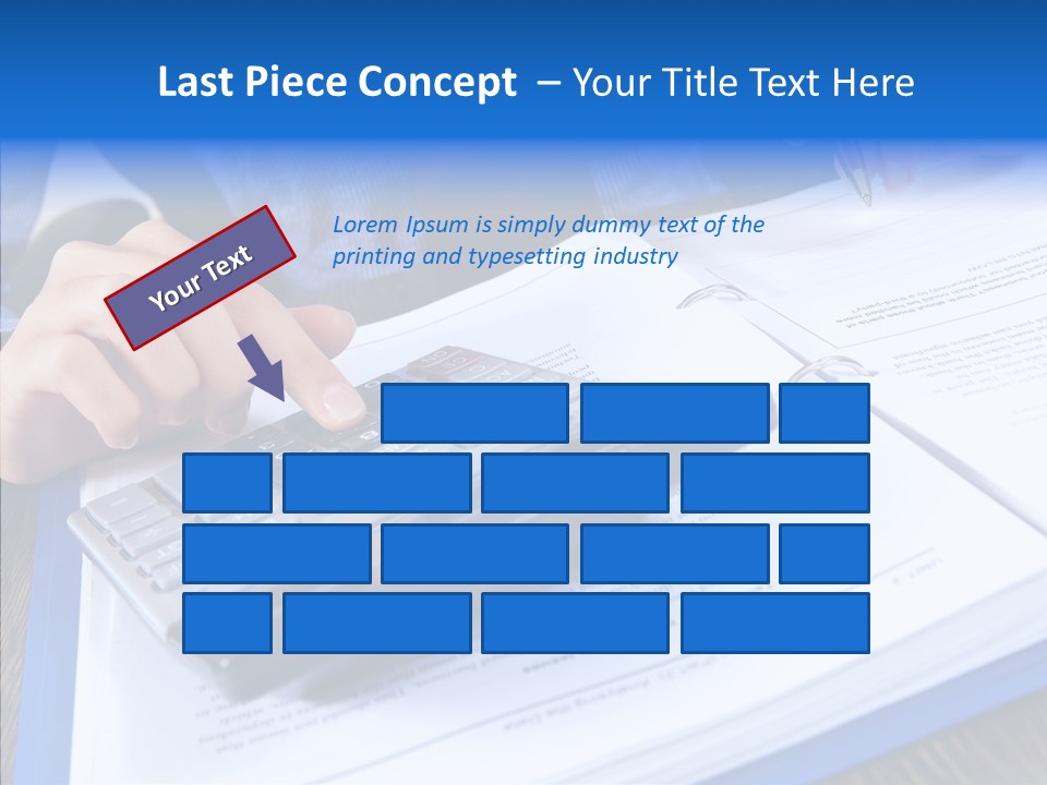 One Desk Employee PowerPoint Template