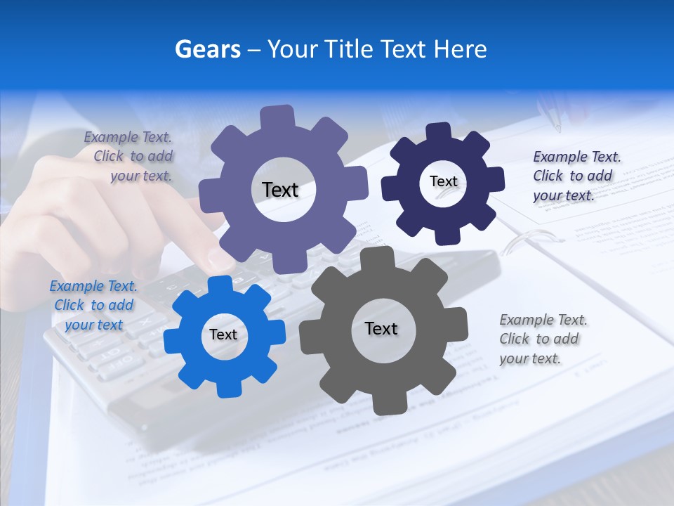 One Desk Employee PowerPoint Template
