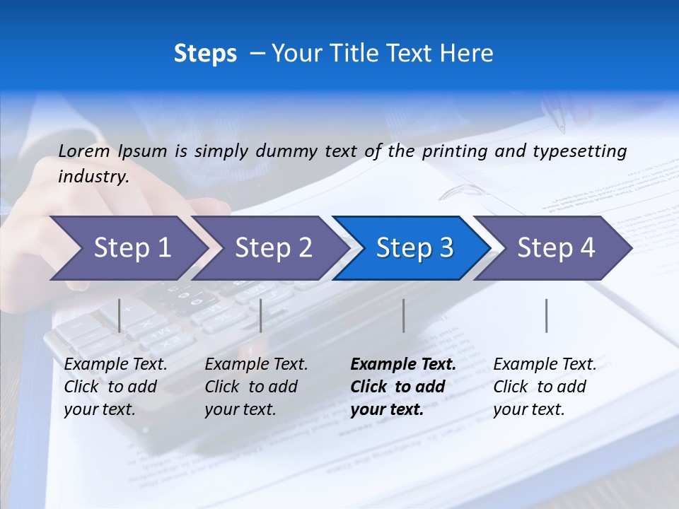 One Desk Employee PowerPoint Template