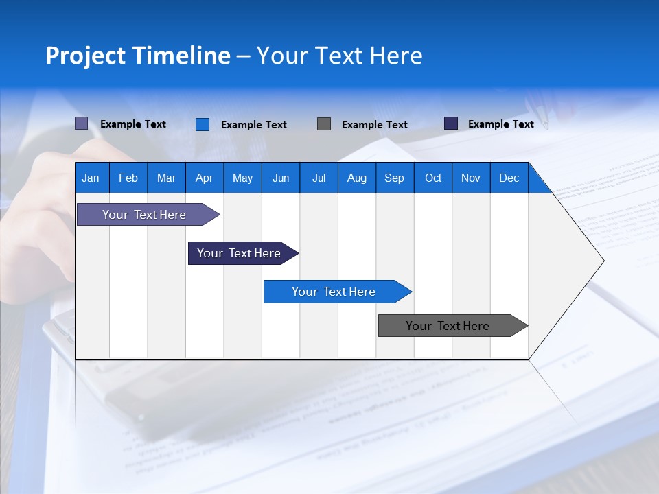 One Desk Employee PowerPoint Template
