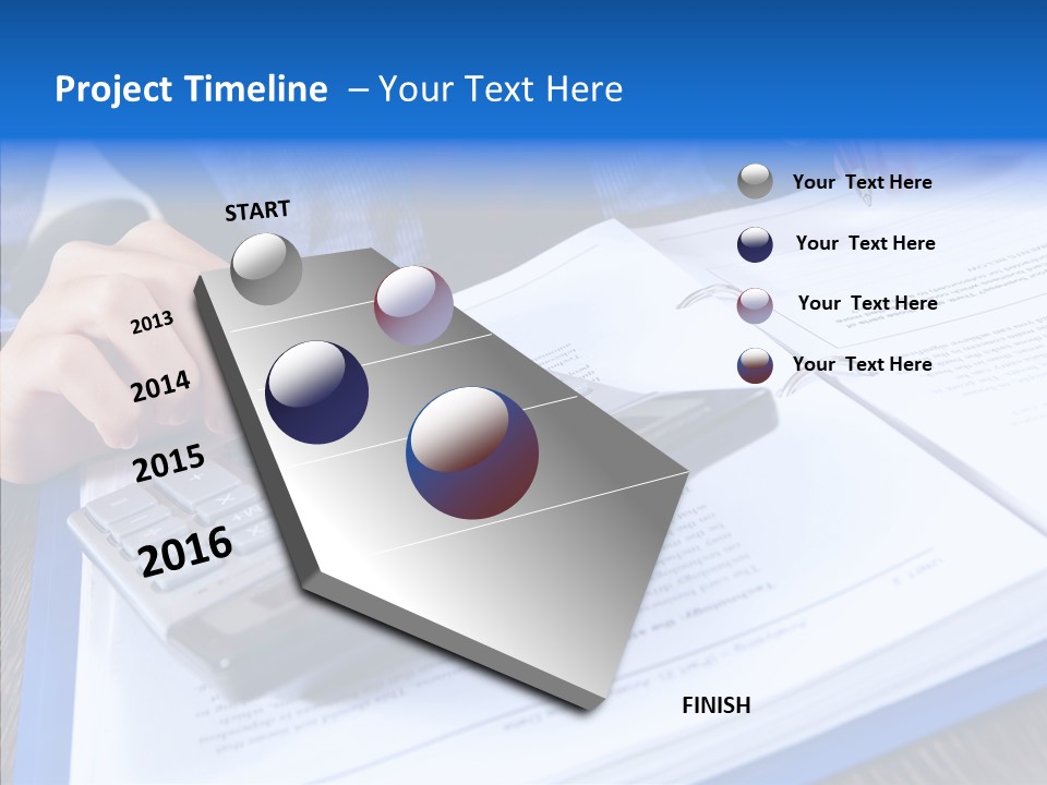 One Desk Employee PowerPoint Template