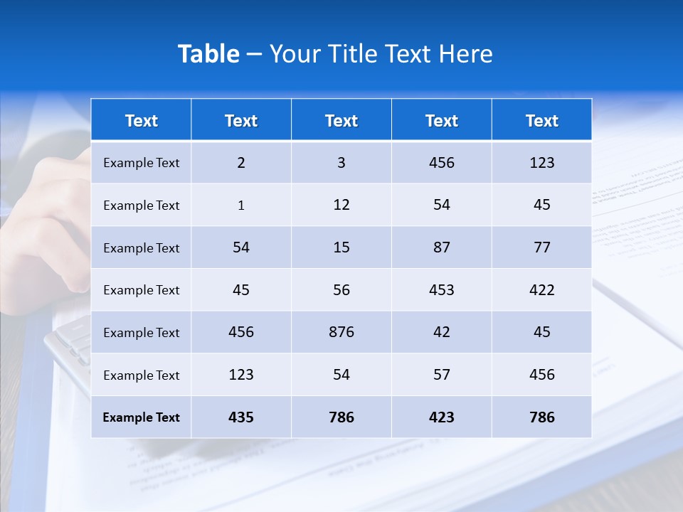 One Desk Employee PowerPoint Template