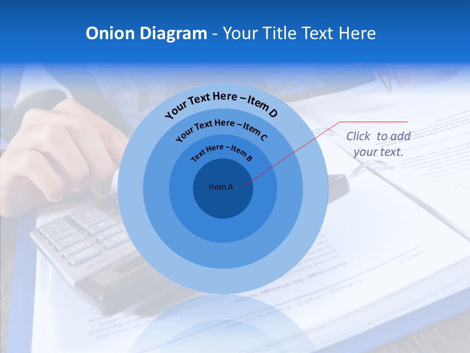 One Desk Employee PowerPoint Template