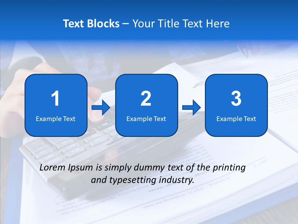 One Desk Employee PowerPoint Template