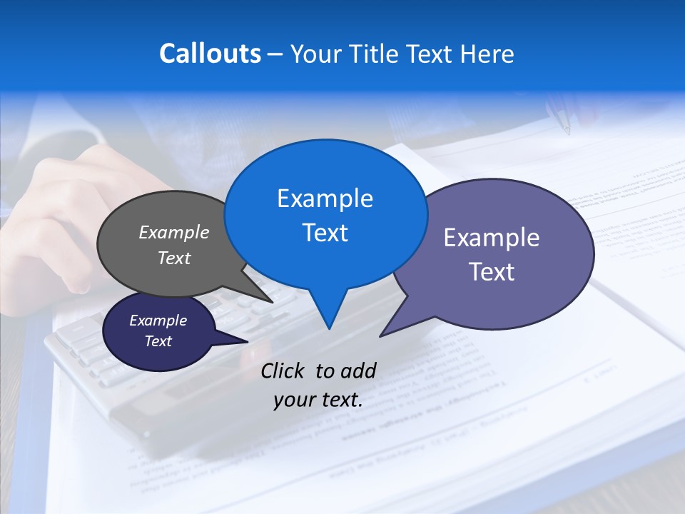 One Desk Employee PowerPoint Template