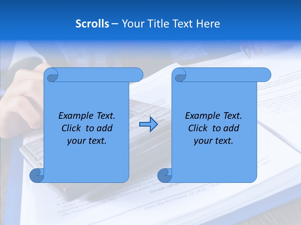 One Desk Employee PowerPoint Template