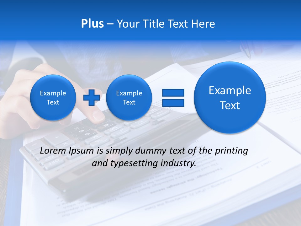 One Desk Employee PowerPoint Template